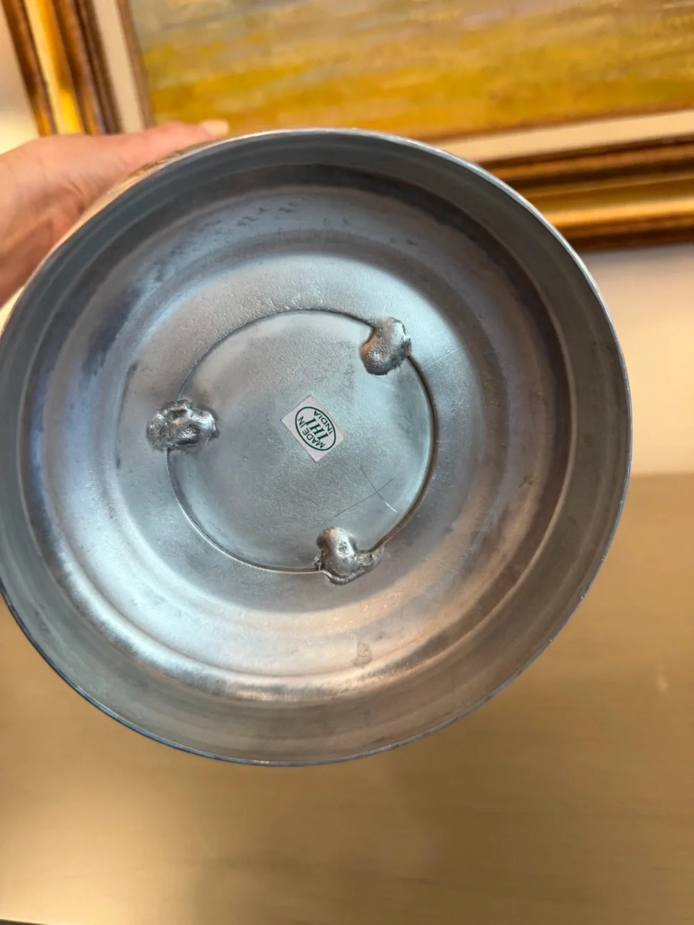 Vintage Embossed Grapevine & Leaves Ice Bucket Champagne Chiller Handles Planter